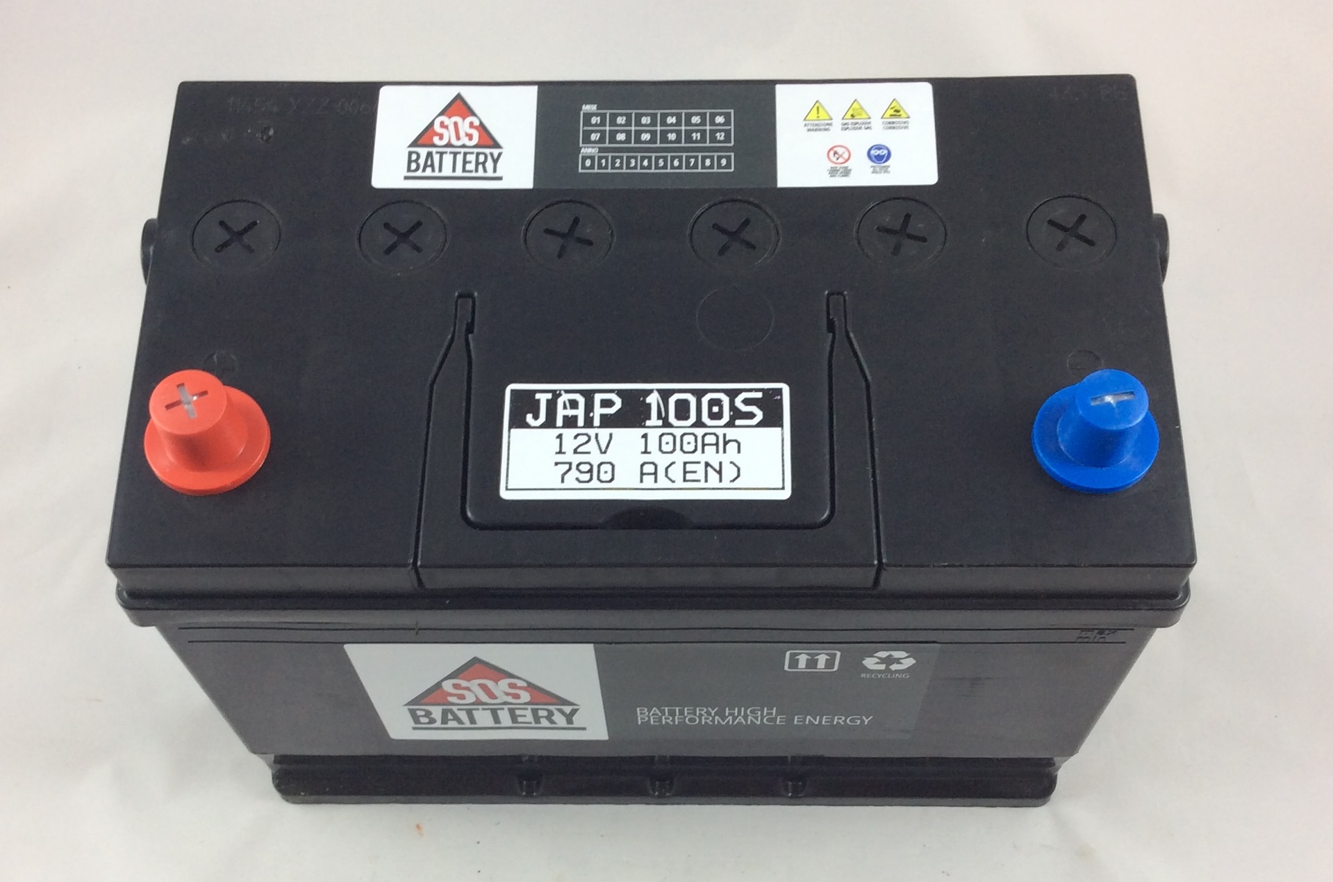 BATTERIA SOS BATTERY 12V 100AH 790A(EN) JAP100S
