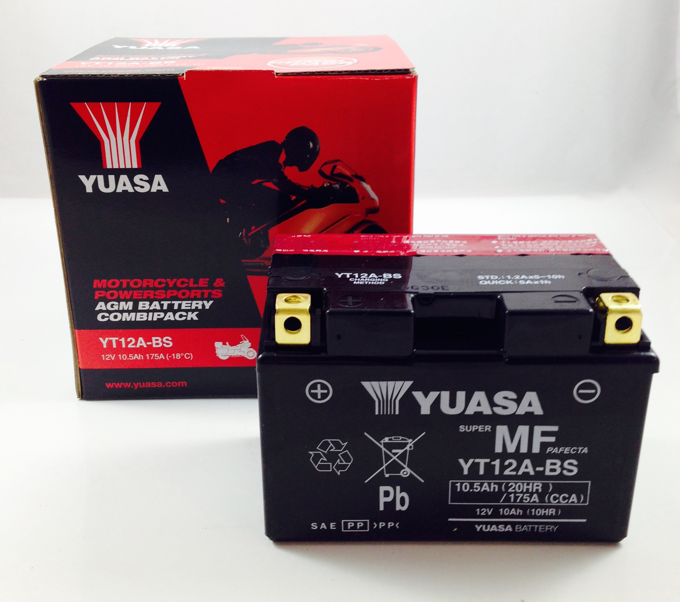 BATTERIA MOTO-SCOOTER YUASA 12V 10AH YT12A-BS SIGILLATA