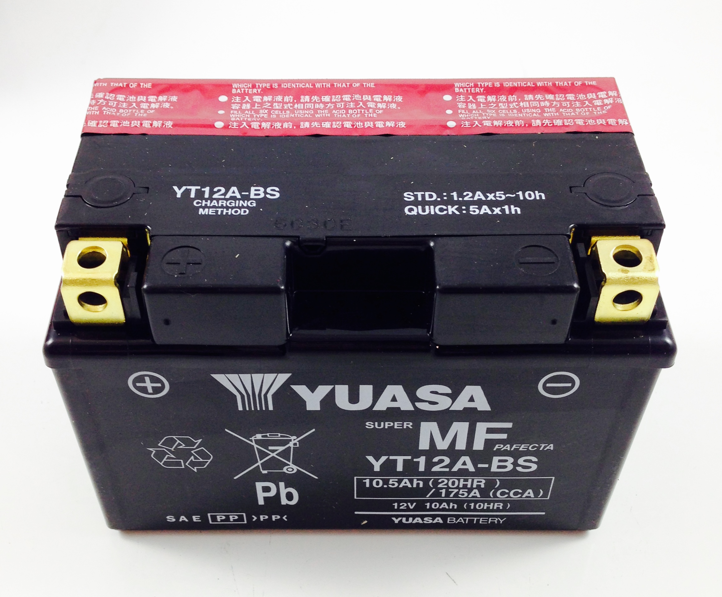 BATTERIA MOTO-SCOOTER YUASA 12V 10AH YT912A-BS SIGILLATA
